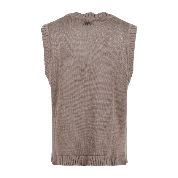 I'm Brian - Gilet marrone con lavorazione a coste per uomo | ma3601 moro