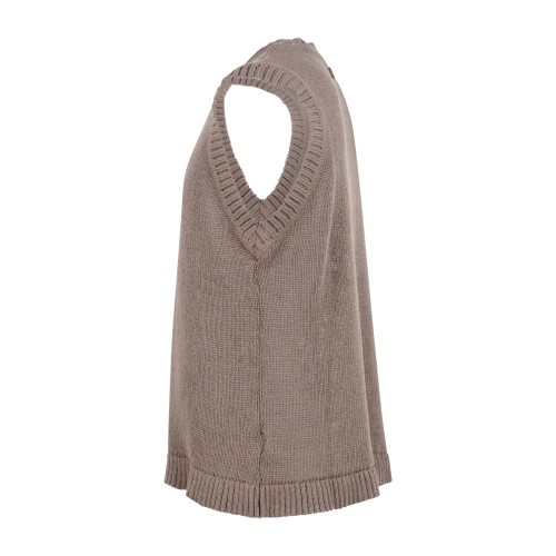 I'm Brian - Gilet marrone con lavorazione a coste per uomo | ma3601 moro 2