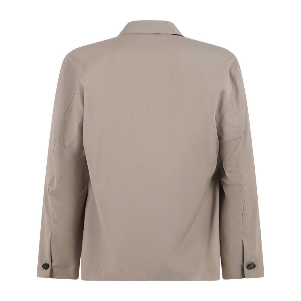 I'm Brian - Giacca overshirt nera taschino applicato per uomo | ca3625 taupe