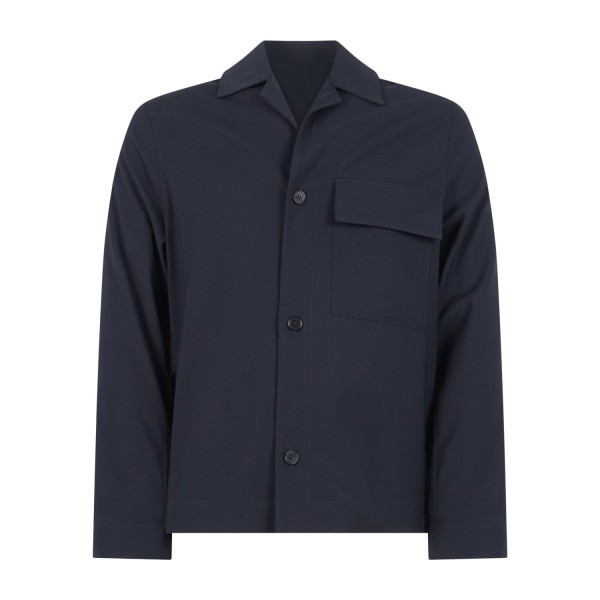 I'm Brian - Camicia blu con taschino sul petto per uomo | ca3642 blu