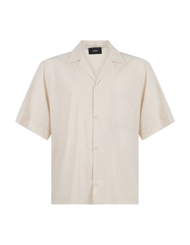 I'm Brian - Camicia bianca mezza manica con taschino sul petto per uomo |