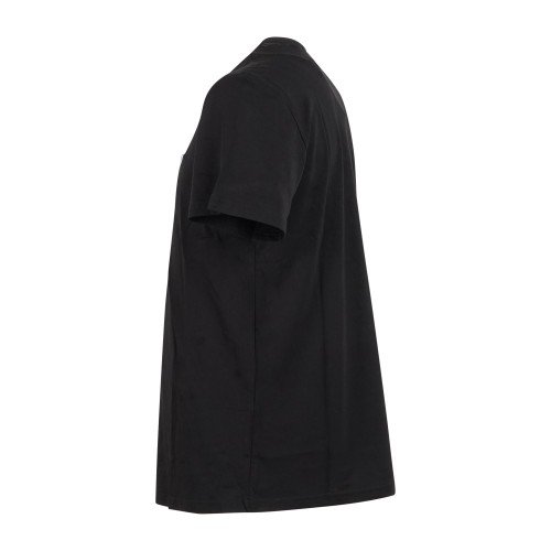 Emporio Armani - T-shirt nera manica corta con patch logo sul petto per uomo | 2