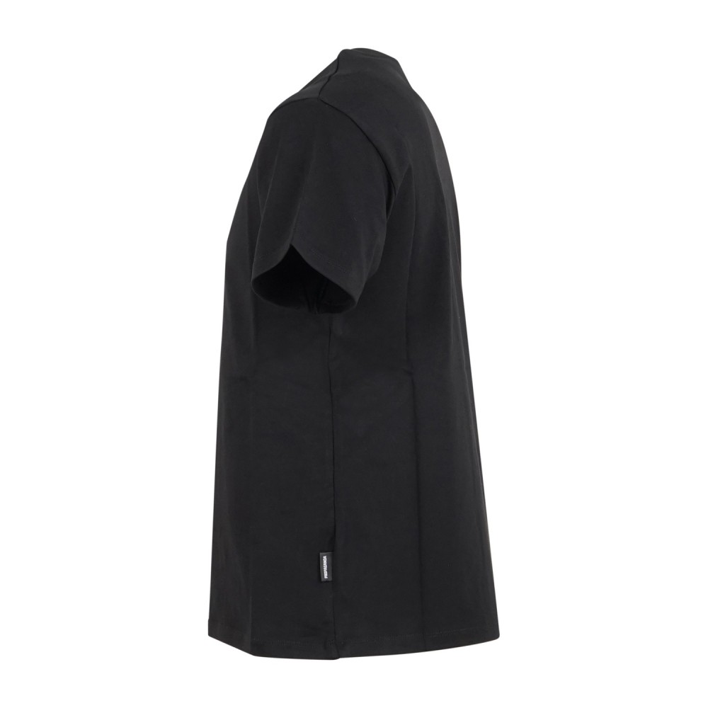 Propaganda - T-shirt nera Logo Studs manica corta con ricamo a borchie su