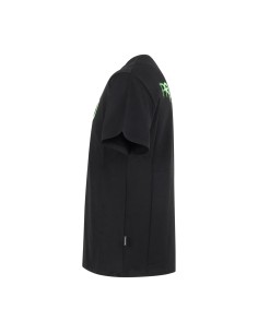 Propaganda - T-shirt nera Logo Spray manica corta con stampa logo fronte retro 2