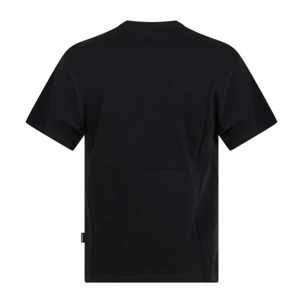 Propaganda - T-shirt nera Habits manica corta con stampa serigrafica su fronte