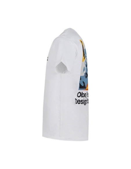 Obey - T-shirt bianca Visual Disual con stampa siligrafica sul fronte e sul