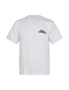 Obey - T-shirt bianca Sky Face con stampa siligrafica sul fronte e sul retro 2