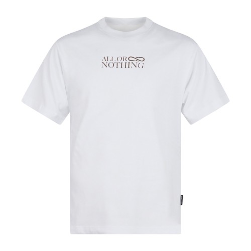 Propaganda - T-shirt bianca Revival manica corta con stampa su fronte e retro 2