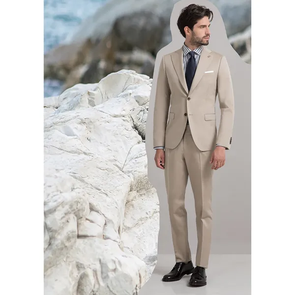 Paoloni Cerimonia - Abito beige per uomo | 