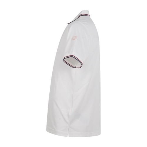 Save The Duck - Polo bianca manica corta Hari in piquet con profilo in 2