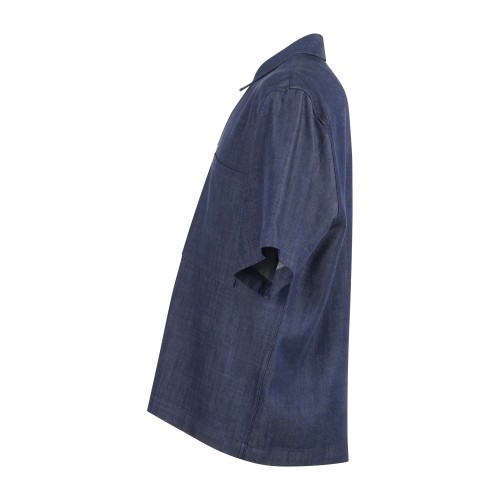 I'm Brian - Camicia denim mezza manica con taschino sul petto per uomo | ca3632 2