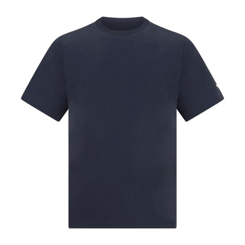 People of Shibuya - T-shirt blu manica corta in tessuto tecnico con stampa logo