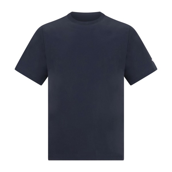 People of Shibuya - T-shirt blu manica corta in tessuto tecnico con stampa logo