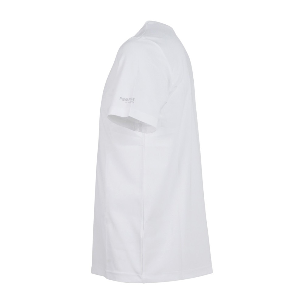 People of Shibuya - T-shirt bianca manica corta in tessuto tecnico con stampa