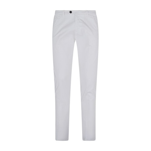 Roy Roger's - Pantalone bianco New Rolf tasca a filo per uomo | rru013c9250112