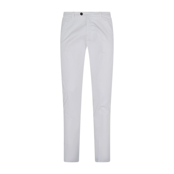 Roy Roger's - Pantalone bianco New Rolf tasca a filo per uomo | rru013c9250112