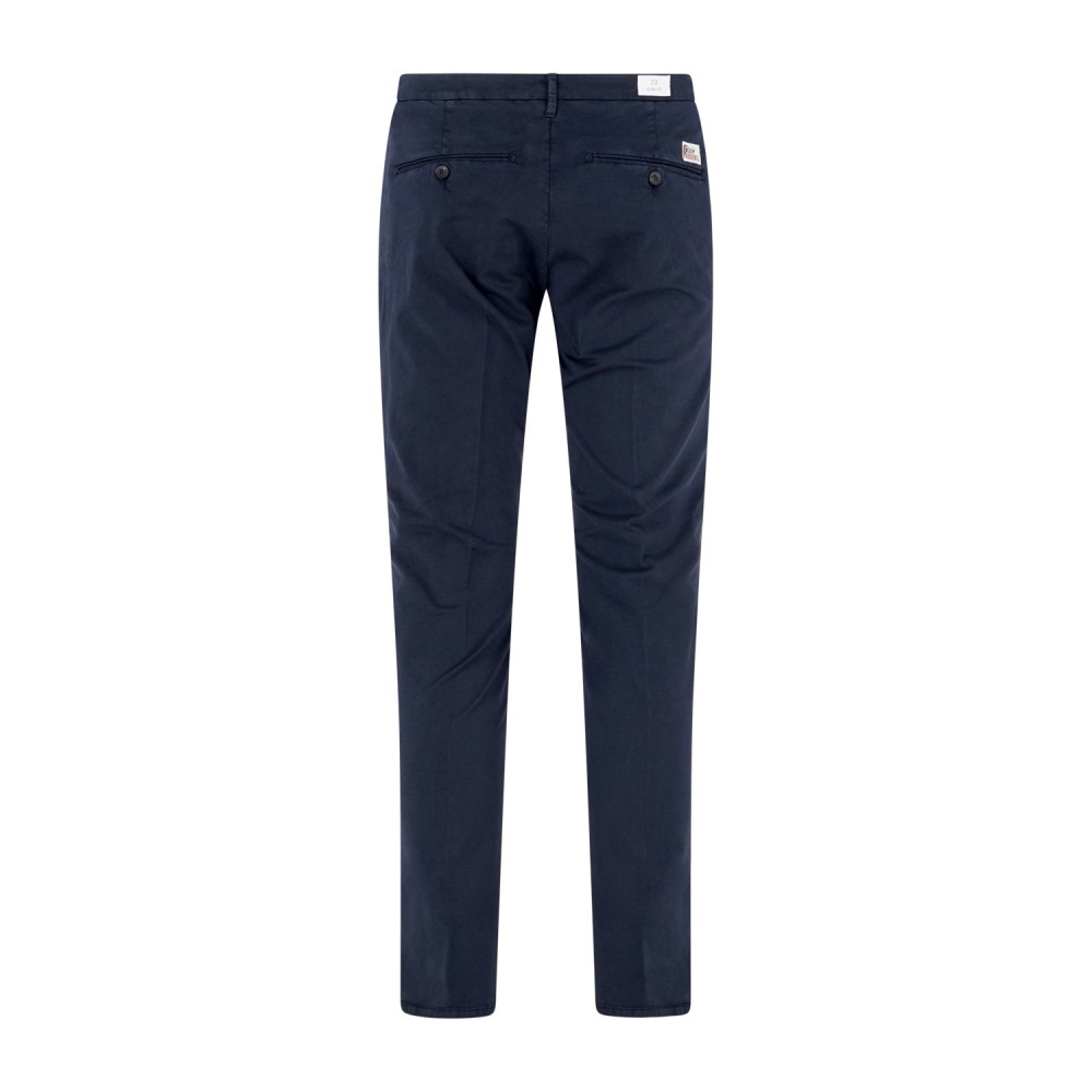 Roy Roger's - Pantalone blu New Rolf tasca a filo per uomo | rru013c9250112