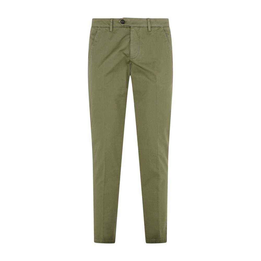 Roy Roger's - Pantalone verde New Rolf tasca a filo per uomo | rru013c9250112