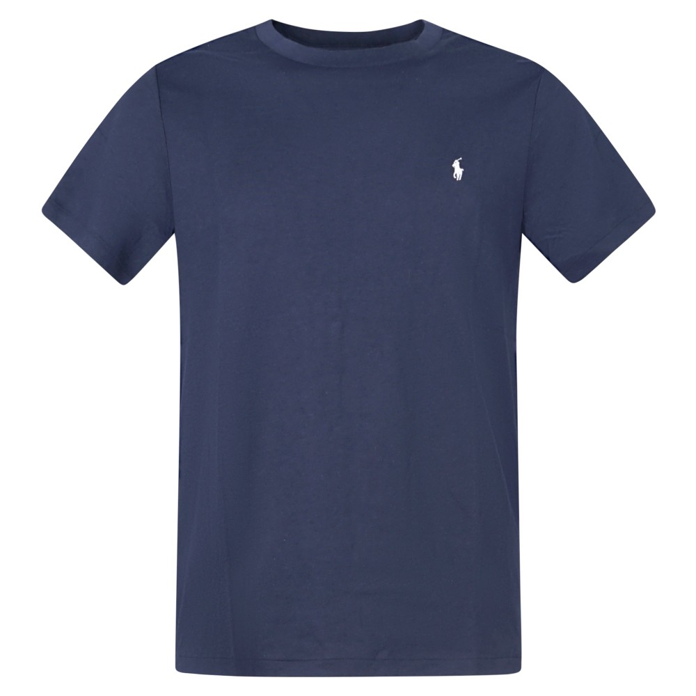 Polo Ralph Lauren - T-shirt blu con logo ricamato sul petto per uomo |