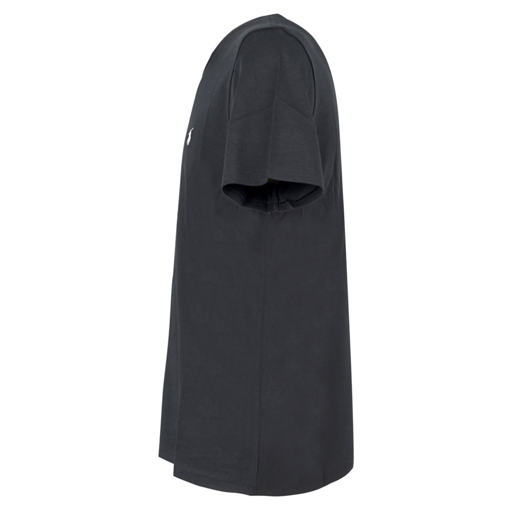 Polo Ralph Lauren - T-shirt nero con logo ricamato sul petto per uomo |