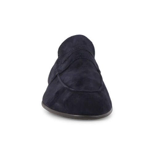 Enry Hobb's - Mocassino blu Amalfi navy in pelle scamosciata per uomo | 2