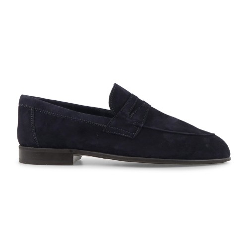 Enry Hobb's - Mocassino blu Amalfi navy in pelle scamosciata per uomo |