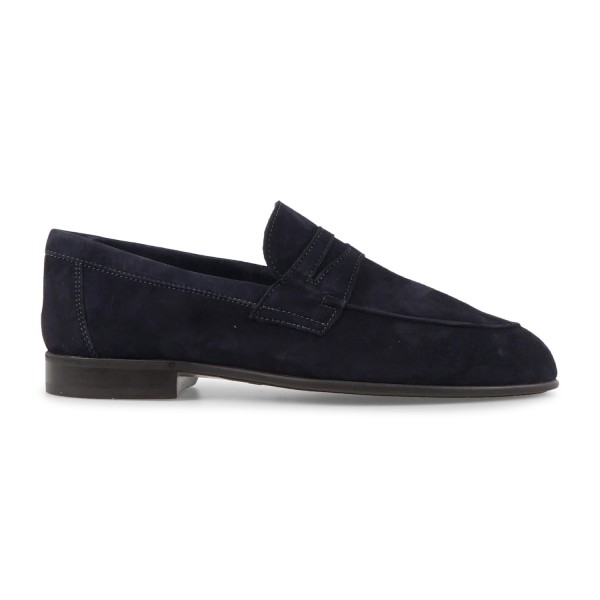 Enry Hobb's - Mocassino blu Amalfi navy in pelle scamosciata per uomo |
