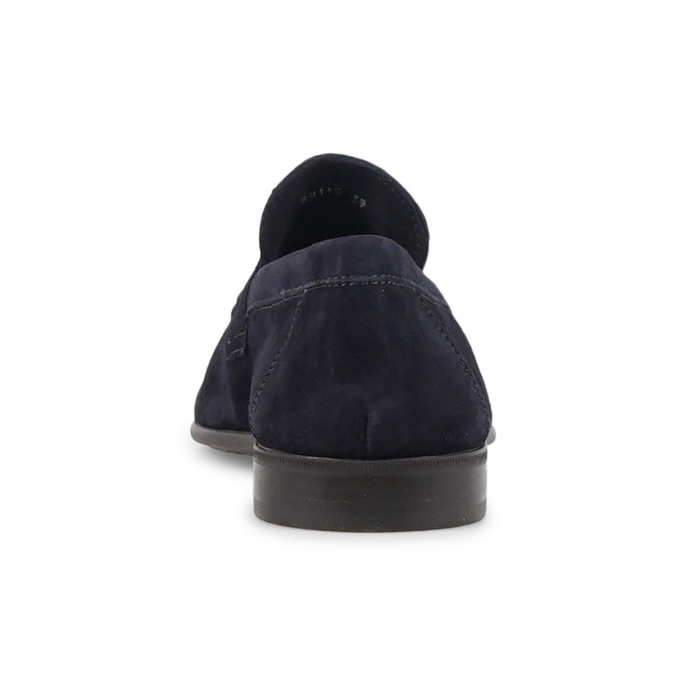 Enry Hobb's - Mocassino blu Amalfi navy in pelle scamosciata per uomo |