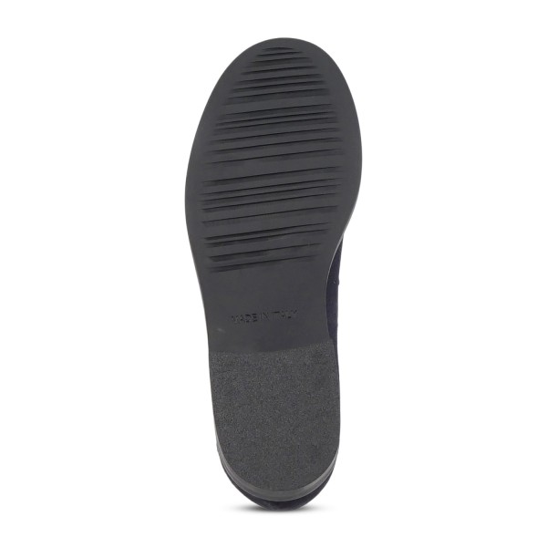 Enry Hobb's - Mocassino blu Cortina in pelle scamosciata con passante per uomo