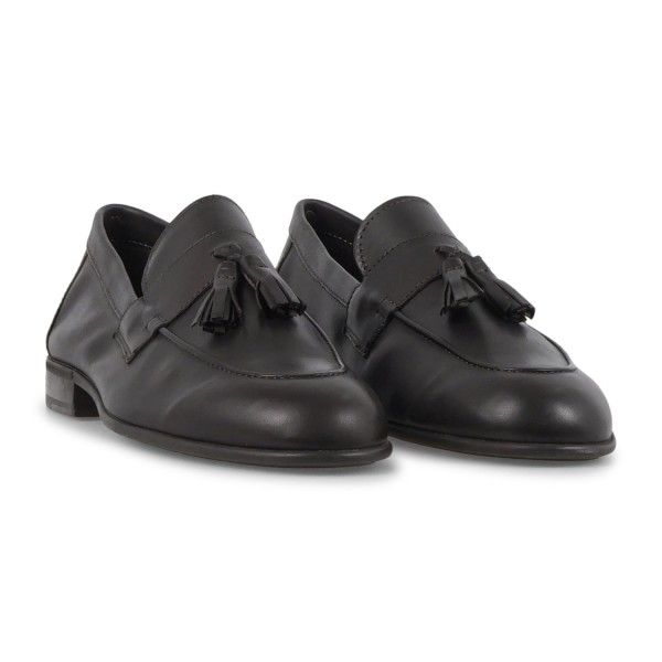 Enry Hobb's - Mocassino marrone Alabama in pelle con nappine per uomo |