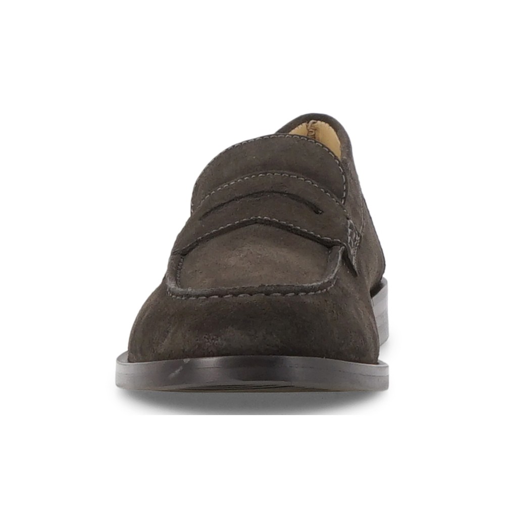 Enry Hobb's - Mocassino marrone Cortina in pelle scamosciata con passante per