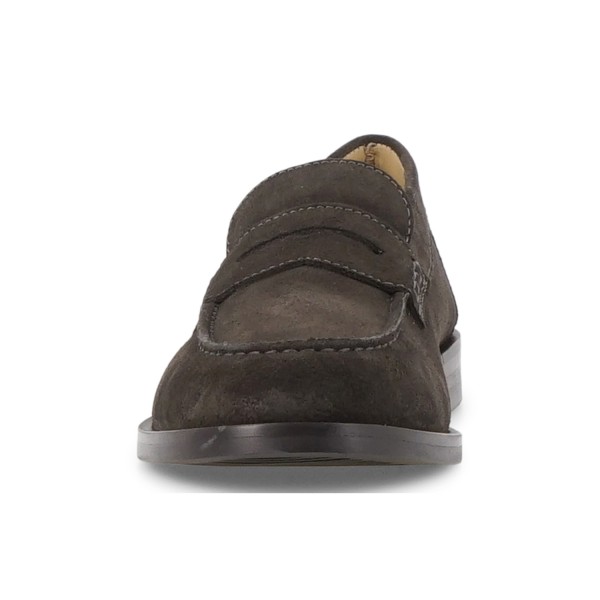 Enry Hobb's - Mocassino marrone Cortina in pelle scamosciata con passante per