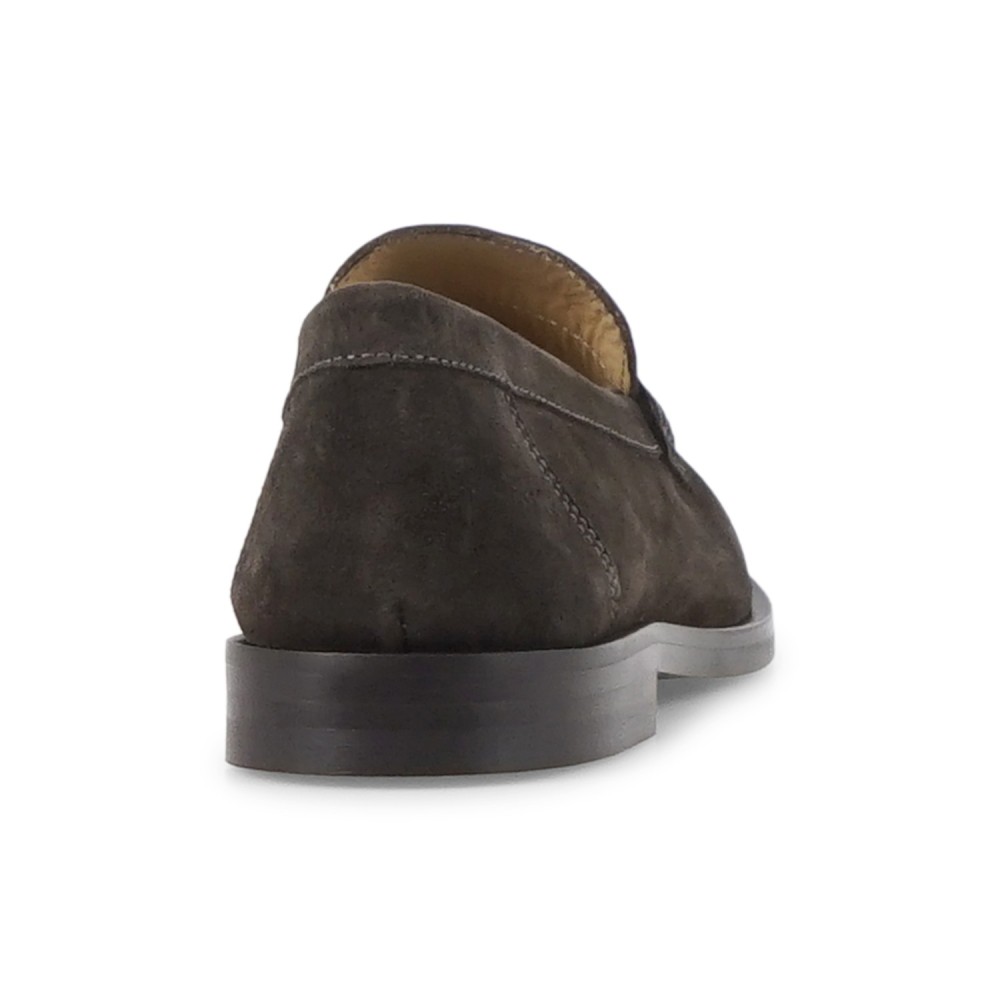 Enry Hobb's - Mocassino marrone Cortina in pelle scamosciata con passante per