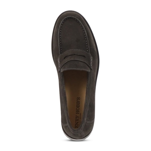 Enry Hobb's - Mocassino marrone Cortina in pelle scamosciata con passante per