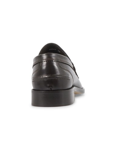 Enry Hobb's - Mocassino marrone Gloss in pelle con passante per uomo |