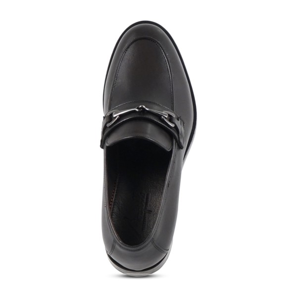 Morgillo - Mocassino marrone in pelle con morsetto per uomo | 456/16m positano