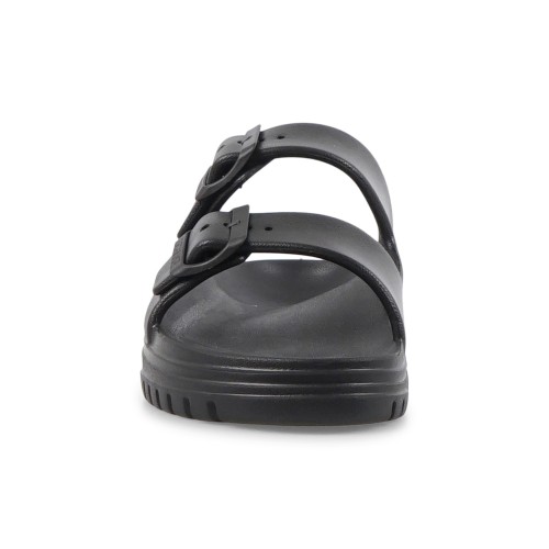 Armani Exchange - Sandali neri in gomma con doppia fibbia per uomo | xup015 2