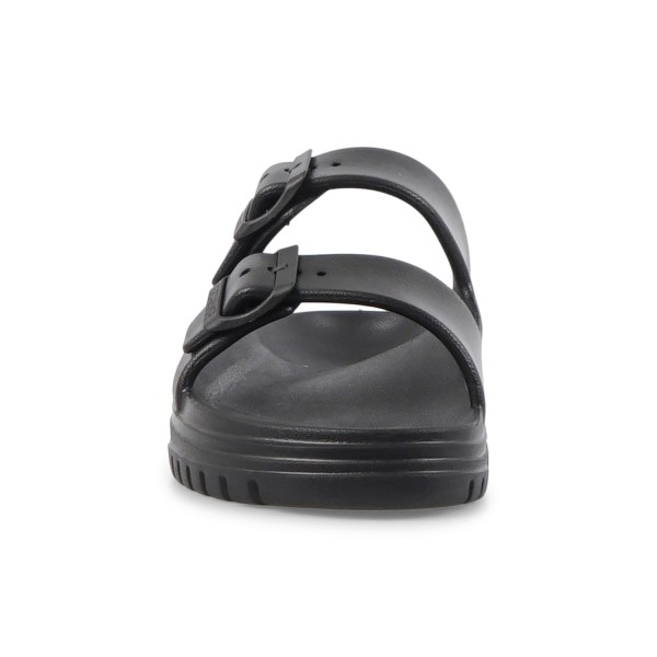 Armani Exchange - Sandali neri in gomma con doppia fibbia per uomo | xup015