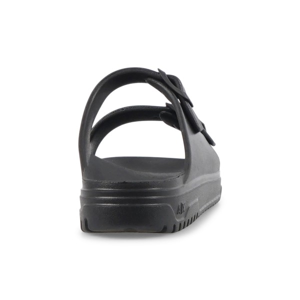 Armani Exchange - Sandali neri in gomma con doppia fibbia per uomo | xup015