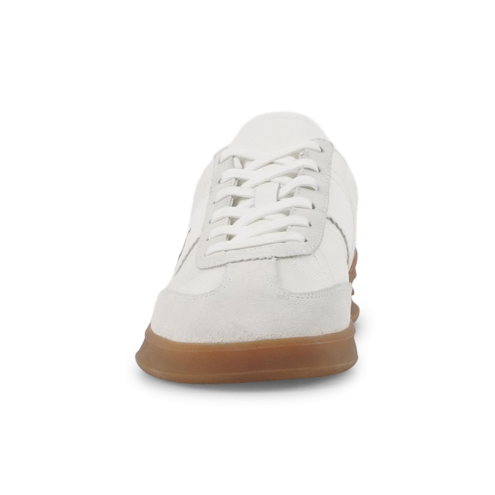 Polo Ralph Lauren - Sneakers bianca Hrt Aera in nylon e suede con patch logo