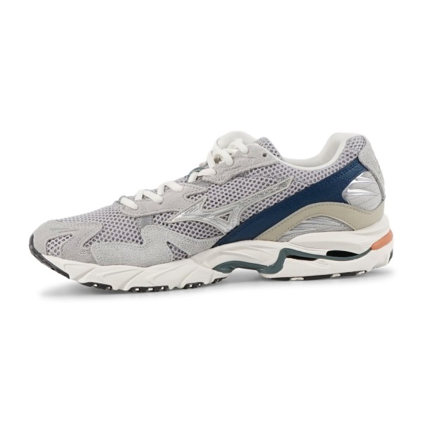 Mizuno - Sneakers grigia in nylon e pelle scamosciata per uomo |