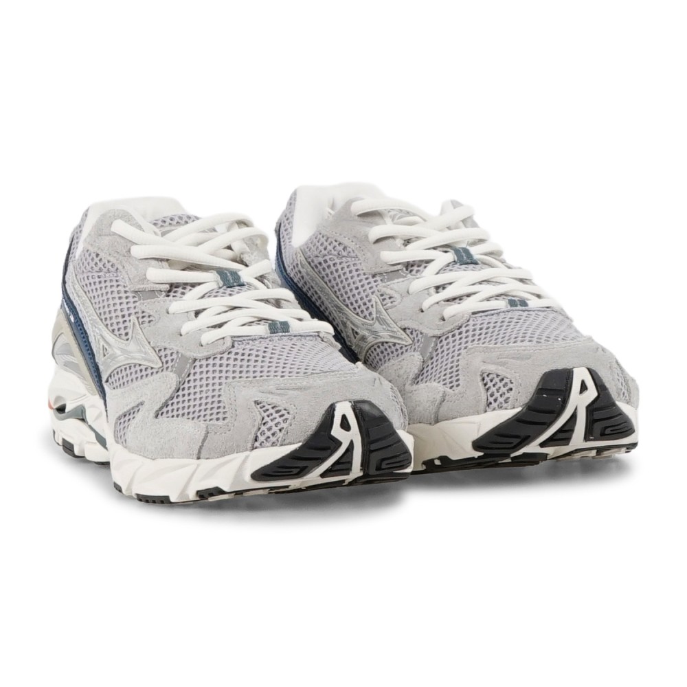 Mizuno - Sneakers grigia in nylon e pelle scamosciata per uomo |