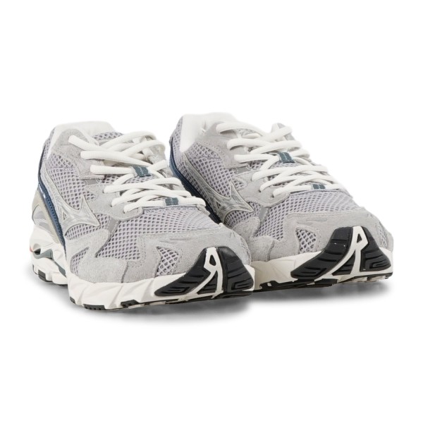Mizuno - Sneakers grigia in nylon e pelle scamosciata per uomo |