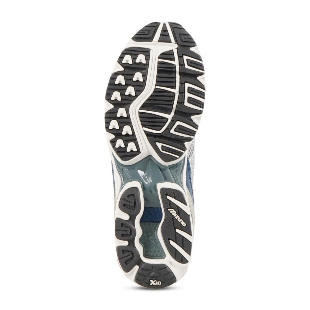 Mizuno - Sneakers grigia in nylon e pelle scamosciata per uomo |