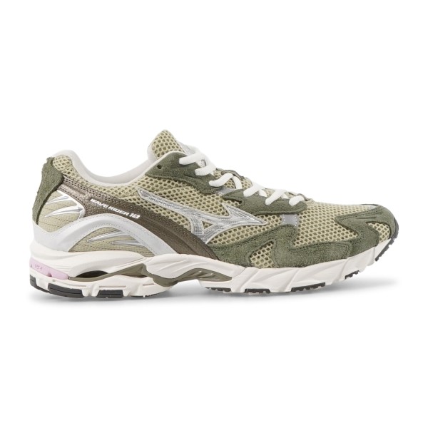 Mizuno - Sneakers verde in nylon e pelle scamosciata per uomo |