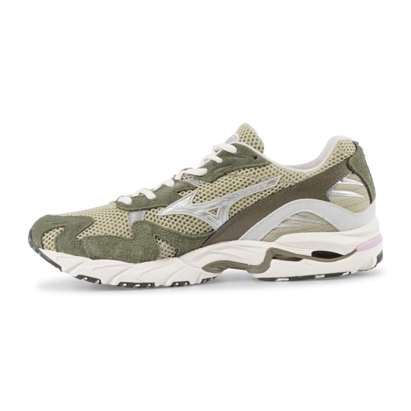 Mizuno - Sneakers verde in nylon e pelle scamosciata per uomo |