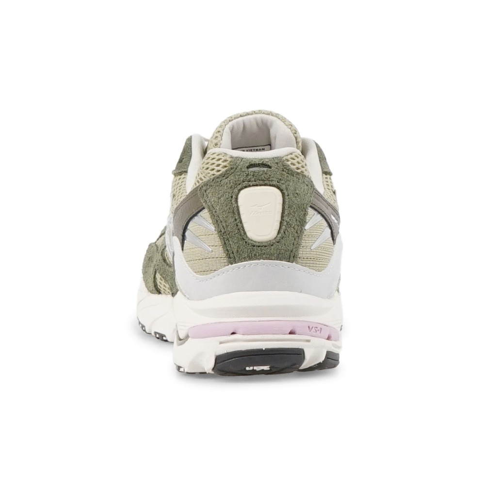 Mizuno - Sneakers verde in nylon e pelle scamosciata per uomo |