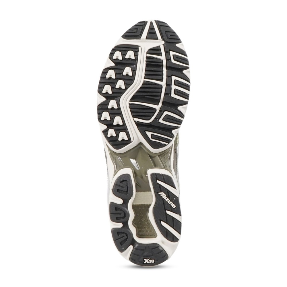 Mizuno - Sneakers verde in nylon e pelle scamosciata per uomo |