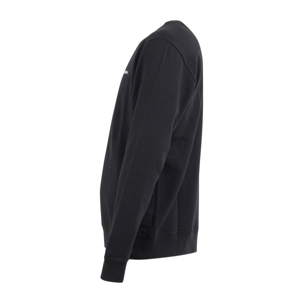 Dickies - Felpa nera a girocollo e ricamo logo sul petto a contrasto per uomo |