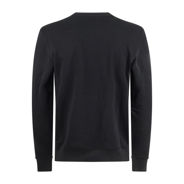 Richmond X - Felpa nera Sejam girocollo con stampa logo sul fronte per uomo |